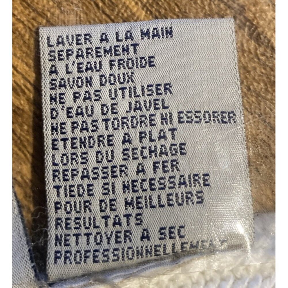 Northern Isles Hand Embroidered Sweater Pullover Short Sleeve White Stretch - Picture 6 of 9